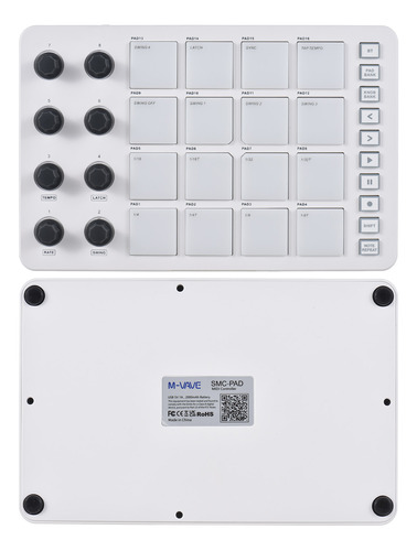 Controlador Midi Connection Pad Controller Note Midi 16