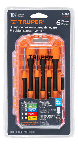 Juego De 6 Desarmadores Precision Joyero - Truper