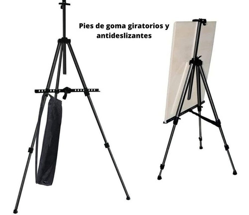 Imagen 7 de 10 de Kit Artistico + 12 Oleo + 12 Pinceles + Atril +bastidor