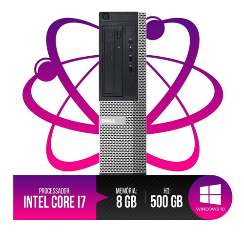 Pc Dell Optiplex Intel Core I7, 8gb Ram Ddr3, Hd 500gb  