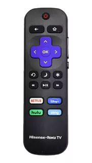 Control Hisense Roku Tv Original C/ Disney Netflix Hulu Vudu