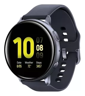 Samsung Galaxy Watch Active2 (Bluetooth) 1.2" caja 40mm de aluminio, malla aqua black de fluoroelastómero SM-R830