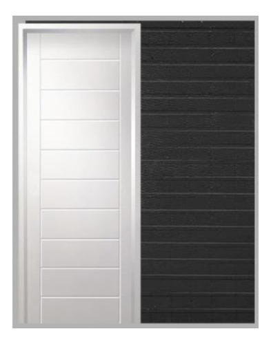 Puerta Corrediza Embutir 80/10 Mdf Americana 5,5 Mch18