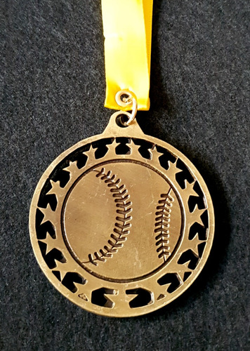 10 Medallas Metálicas Béisbol