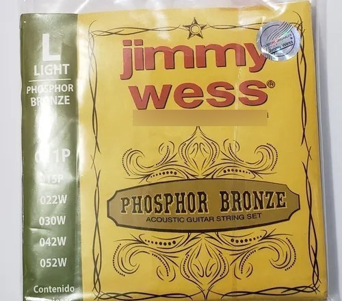 Cuerdas Jimmy Wess De Bronce Guitarra Acústica Jwga-811bf