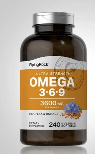 Omega 3-6-9  Frasco X 240 Caps - Unidad a $542