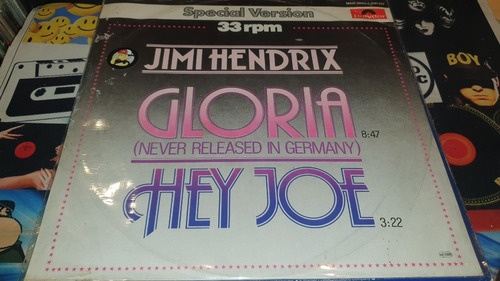 Jimi Hendrix Gloria Hey Joe Vinilo Maxi Germany Rareza 1980