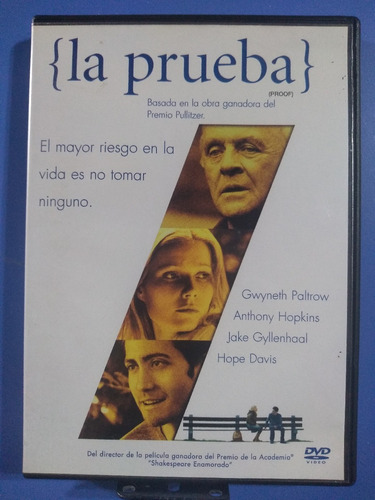 Pelicula La Prueba Anthony Hopkins Dvd Original