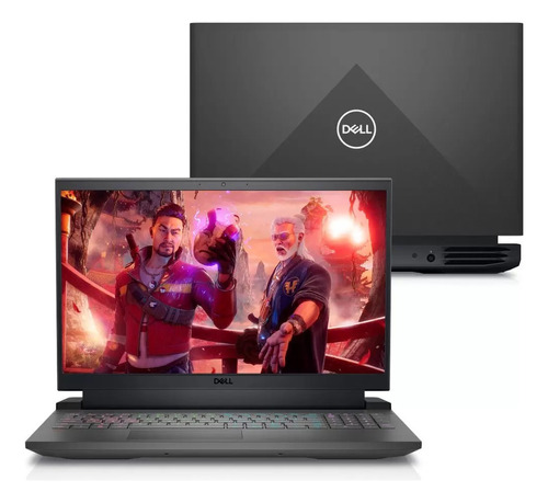 Notebook gamer  Dell G15 Gaming Laptop negra 15.6", Intel Core i5 11400H  8GB de RAM 512GB SSD, NVIDIA GeForce RTX 3050 120 Hz 1920x1080px Windows 11 Home