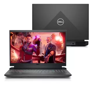 Notebook gamer Dell G15 Gaming Laptop negra 15.6", Intel Core i5 11400H 8GB de RAM 512GB SSD, NVIDIA GeForce RTX 3050 120 Hz 1920x1080px Windows 11 Home