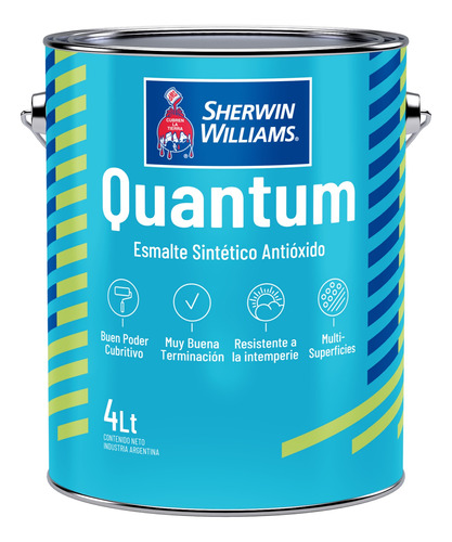 Sintético Antióxido Sherwin Williams Quantum Satinado X 4 Lt