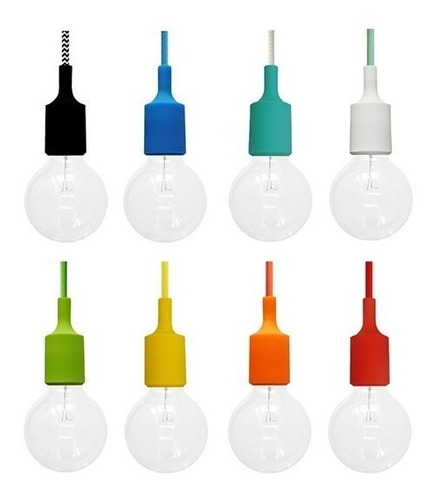 Imagen 3 de 9 de Lampara Colgante De Silicon Tipo Socket - S60 Don Led