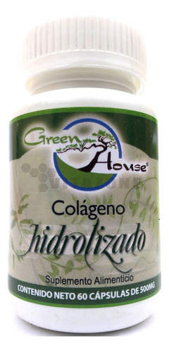 Colágeno Hidrolizado 60 Caps De 500 Mg Green House.