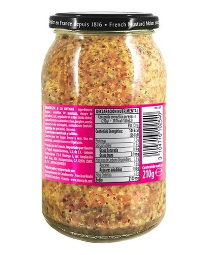 Mostaza A La Antigua Bornier 210 G