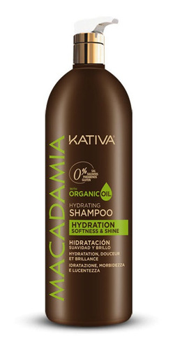 Shampoo Kativa Macadamia - Frasco 1 Litro
