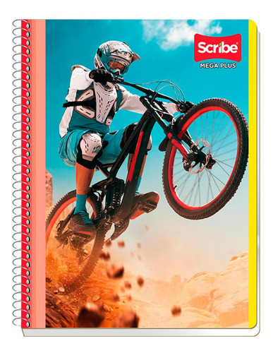 Cuaderno Francés Scribe Mega Plus Cuadro Chico 100 Hojas 5 P