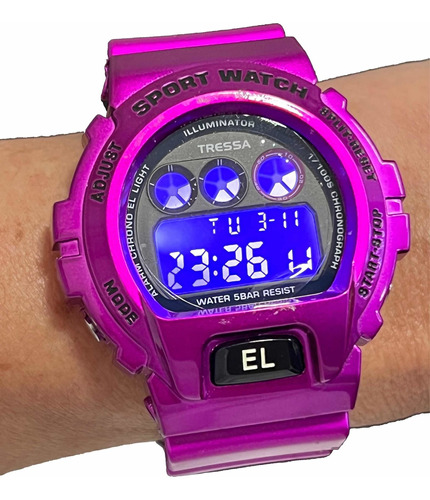 Reloj Tressa Power Digital Unisex  Wr Luz  * Taggershop