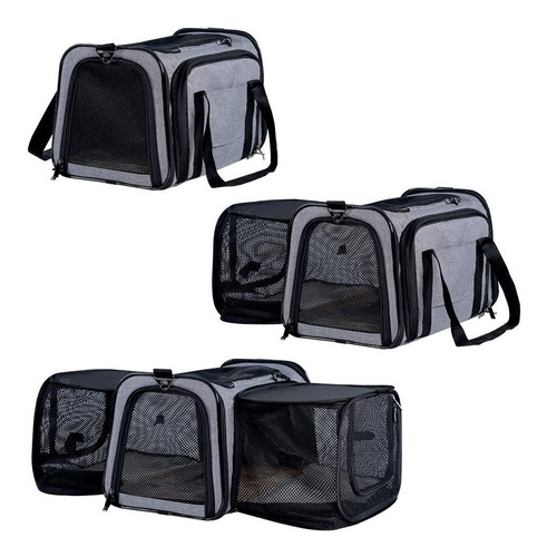 Imagen 3 de 6 de Guacal Expandible Con 2 Extensiones Grandes Para Mascotas