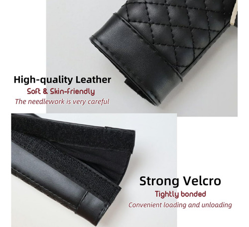 Almohadillas De Cuero Para Cinturón De Seguridad Auto 2u 4u Color