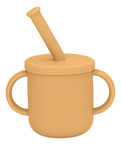 Taza De Silicona Para Entrenamiento, Color Caqui, Con Mango