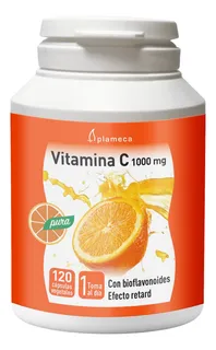 Vitamina C 1000mg Plameca Con Bioflavonoides 120 Cápsulas