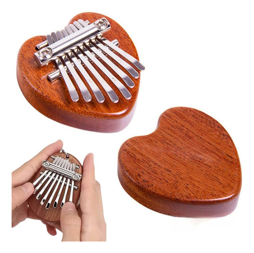 8 Teclas Portátil Kalimba Instrumento Musical Piano Pulgar