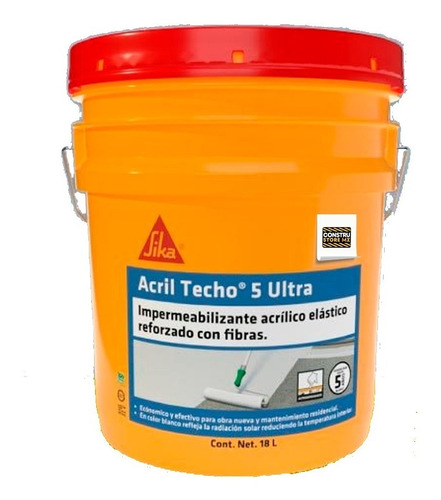 Acril Techo 5 Ultra Imper Blanco Reflectivo Térmico 18 L