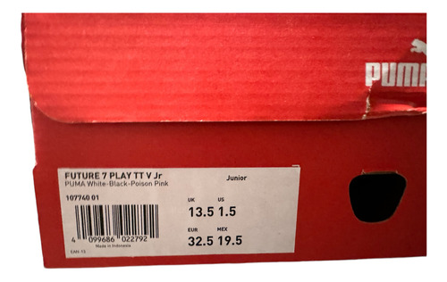 Tenis Puma Originales Future 7 Play V Turf De Niño C/ Caja