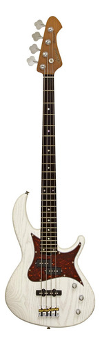Contrabaixo Aria Pro Ii Detroit 4 Cordas Open-pore White