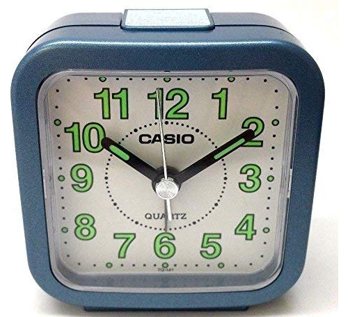 Reloj Despertador Analogico Viaje Color Azul