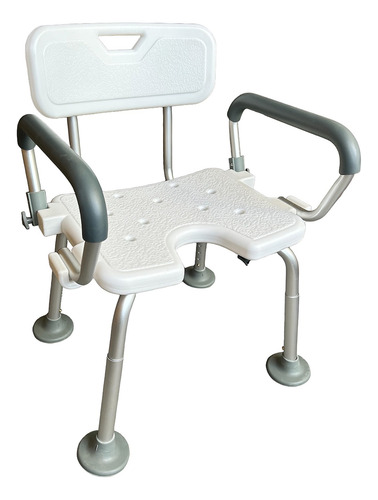 Silla Ducha Plegable Con Descansabrazos Abatibles De Color