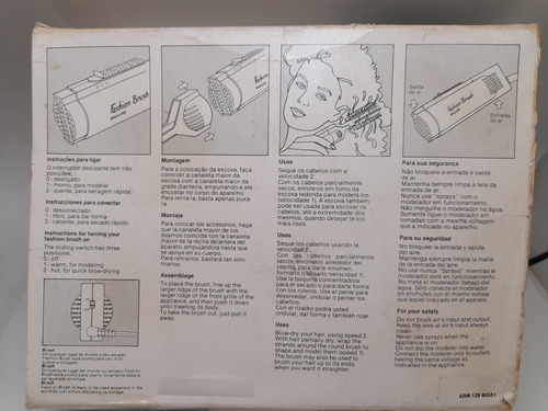 Antigo Secador E Modelador De Cabelo Philips Bege (Usado)