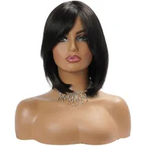 Comprar Peruca Orgânica Curta  Ombre Rosa Cosplay + Touca Wig Cap 