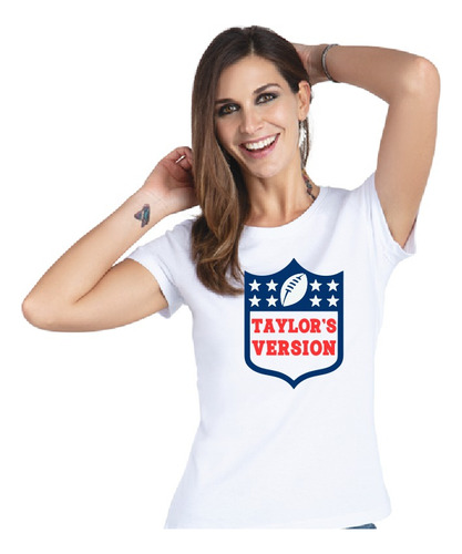 Playera Taylor Swift Version Super Bowl Swiftie Kansas Kelce