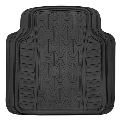 Juego Tapetes Hule Grueso Universal Automotriz Negro 4pzas