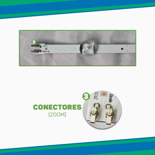 Kit 8 Barras De Led Para Tv Un48j5000 Un48j5200 Un48j5200ag