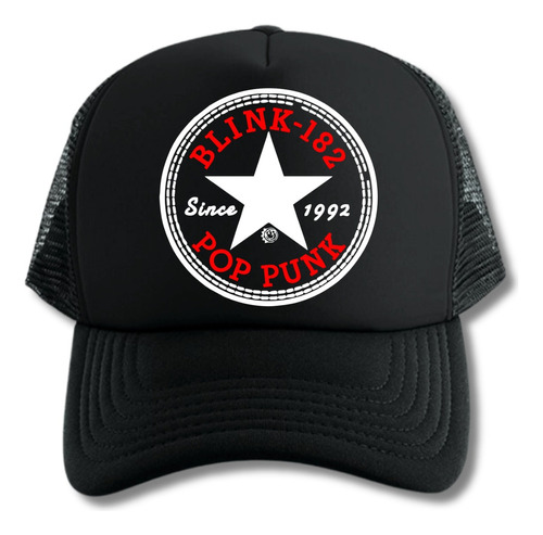 Gorra Trucker Blink 182 Pop Punk Serie Music Band Black