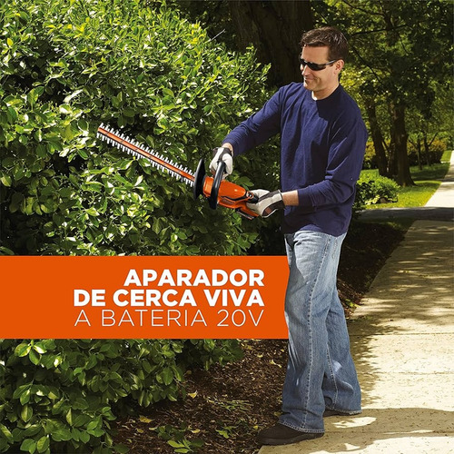Cortador De Cerca Viva 22 Sem Fio 20v Max Lht2220 Bivolt
