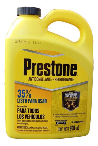 Anticongelante Prestone 946ml Listo Para Usar 35%