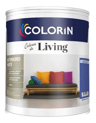 Colorin Living Pintura Latex Interior Mate Colores 1l Color Avellana