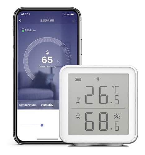 Wifi Smart Sensor De Temperatura De Humedad Compatible Con A