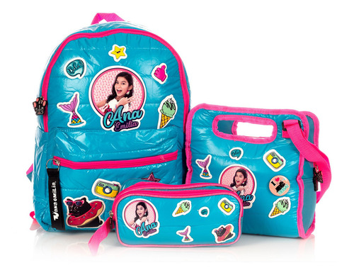 Set Tv Ana Emilia Patch Color Azul
