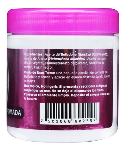 Pomada De Árnica Con Belladona 125g Vidanat