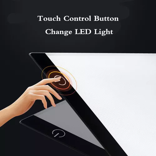 Mesa de Luz para Calcar, LED Tableta de Luz Dibujo A4 de Iluminación de la  Caja de Alimentación Micro USB Ideal para Animacion Tatoo Dibuja