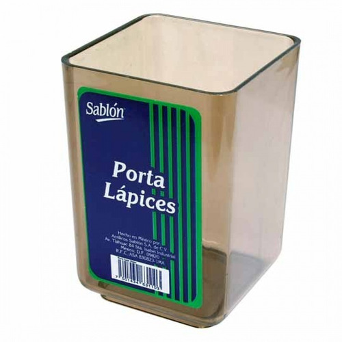 Porta Lápiz Lapices Bote Acrilico Sablon Humo 24 Piezas