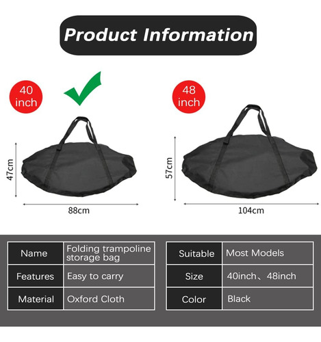 Bolsa De Almacenamiento Impermeable Para Cama Elástica