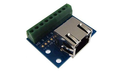 Rj45 Ethernet Conector Breakout Board Spring Leaf 8p8c W Led