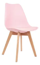 Comprar Silla de comedor Garden Life Garden Tulip con estructura color rosa y asiento rosa pálido