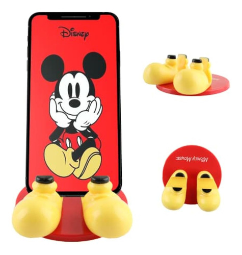 Soporte Para Teléfono Celular Disney Mickey Mouse Feet Con C