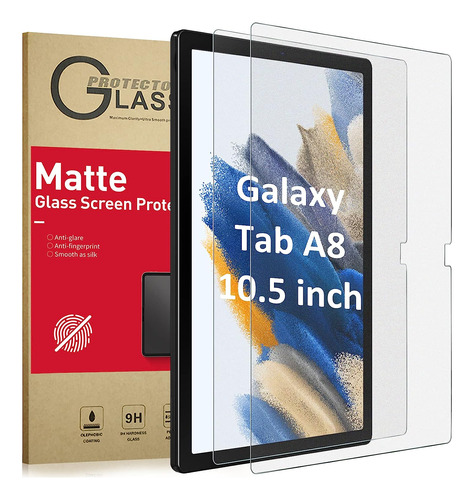 Vidrio Templado Mate Para Samsung Galaxy Tab A8 10,5 2u.